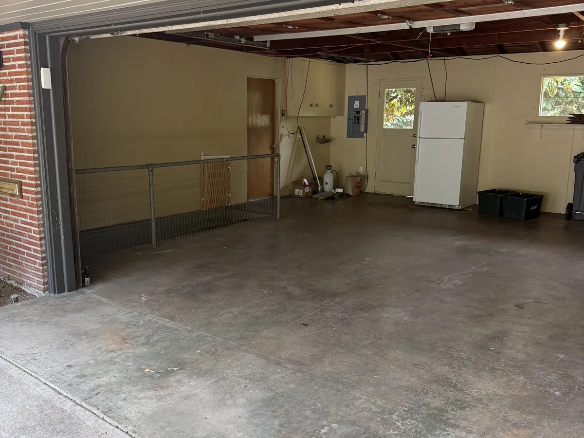 Cleared garage after Columbia Junk Removal completed the pickup
